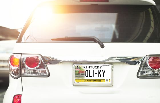 Operation Lifesaver Kentucky License Plate