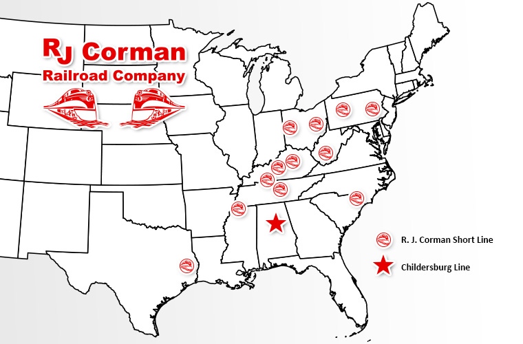 Rj Corman Railroad Map R. J. Corman Railroad Company, Llc Announces Agreement To Lease And Operate  Childersburg Line | R. J. Corman Railroad Group